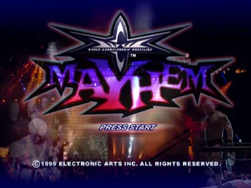 WCW Mayhem (US) screen shot title